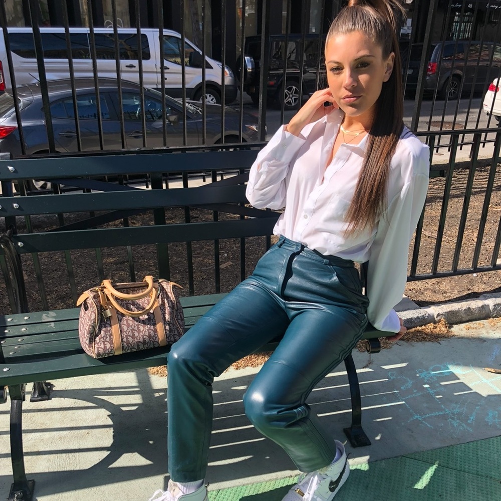 Vintage leather pants! Size 4